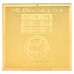 Copper Plated Shree Siddh Shukra Yantra Gold Polish Pocket Size 2X2