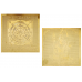 Copper Plated shree Mahamrityunjaya Yantra With Gold Polish-Pocket Size 