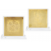 Copper Plated shree Mahamrityunjaya Yantra With Gold Polish-Pocket Size 