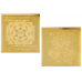 Copper Plated Shree Vaibhav Lakshmi Yantra Gold Polish - Pocket Size 