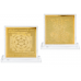 Copper Plated Shree Vaibhav Lakshmi Yantra Gold Polish - Pocket Size 