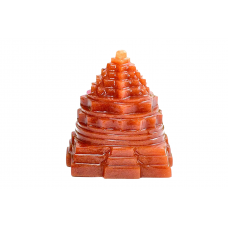 Shree Yantra In Natural red Jade Gemstone -169-gms