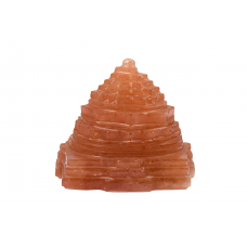 Shree Yantra In Natural Red Jade Gemstone -192 gms