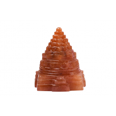 Shree Yantra In Natural red Jade Gemstone -238 gms