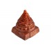 Shree Yantra In Natural Red Jade Gemstone -276 gms