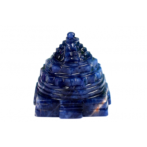 Shree Yantra In Natural Blue Sodalite - 51 gms - i