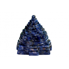 Shree Yantra In Natural Blue Sodalite - 90 gms