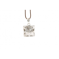 Shree Yantra Locket in Silver-3d