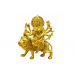 Goddess Durga On Lion Murti Brass Style - dii