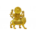 Goddess Durga On Lion Murti Brass Style - dii