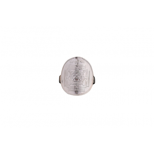 Silver Shree Durga Yantra Ring