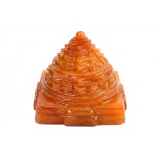 Shree Yantra In Natural Yellow Jade -130 gms