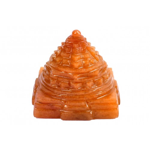 Shree Yantra In Natural Yellow Jade -130 gms