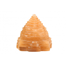 Shree Yantra In Natural Yellow Jade -160 gms