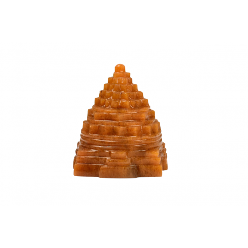 Shree Yantra In Natural Yellow Jade -346 gms