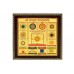 Shri Sampoorna Vastu Yantram on Golden Sheet with Frame