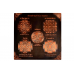 Shree Dus Mahaavidya Maha Yantra in Copper Antique Finish - 9 - inches