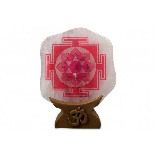 Shree Laxmi Yantra on Rose Quartz