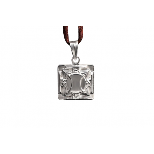 Hanuman Yantra Locket in Silver - 3D