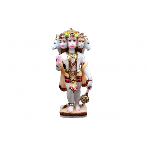 Lord Panchmukhi Hanuman marble idol