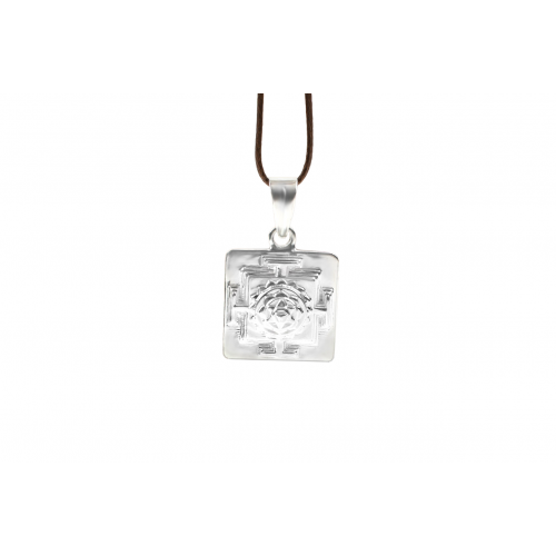 3D shree Baglamukhi Locket Yantra Silver