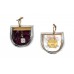 3D shree Baglamukhi Locket Yantra Silver