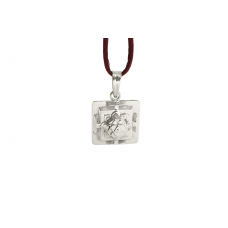 3D shree Durga Locket Yantra Silver