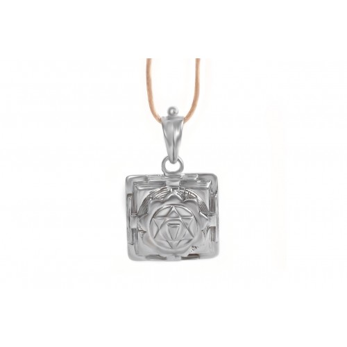 3D shree Gayatri Locket Yantra Silver