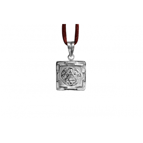 3D  shree Mahalakshmi Locket Yantra Silver