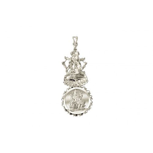 Mahalaxmi Devi Yantra Locket Silver Design - i