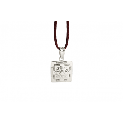 3D shree Saraswati Locket Yantra Silver