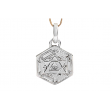 3D shree Shiva Locket Yantra Silver