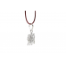 Durga Mata Locket in Pure Silver Design - v