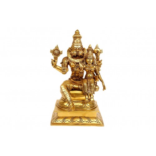 Lakshmi Narsimha Idol in Brass