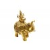 Asthalaxmi on Elephant Idol in Brass