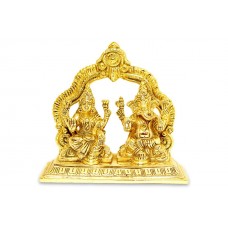 Lakshmi Ganesh in Brass - vi