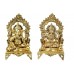 Ganesh Laxmi Idol in Brass