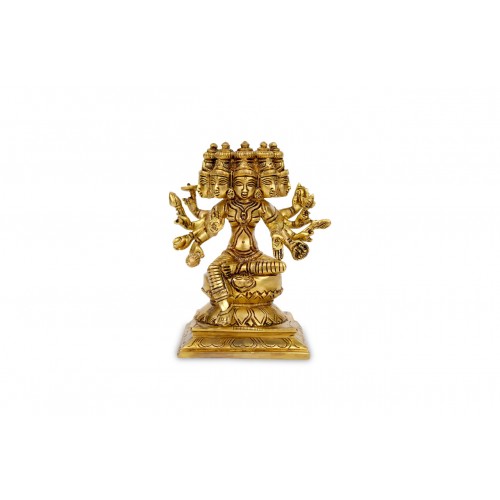 Goddess Gayatri Idol in Brass