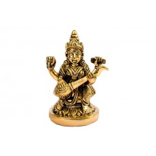 Goddess Saraswati Brass Idol