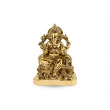 Brass Laxmi Ganesh Idol
