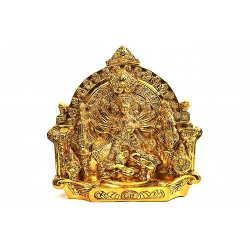 Goddess Mahishasura Mardhini in Brass