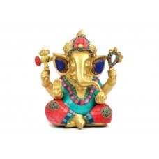 Divya Ganesha Idol with Stone Work - ii