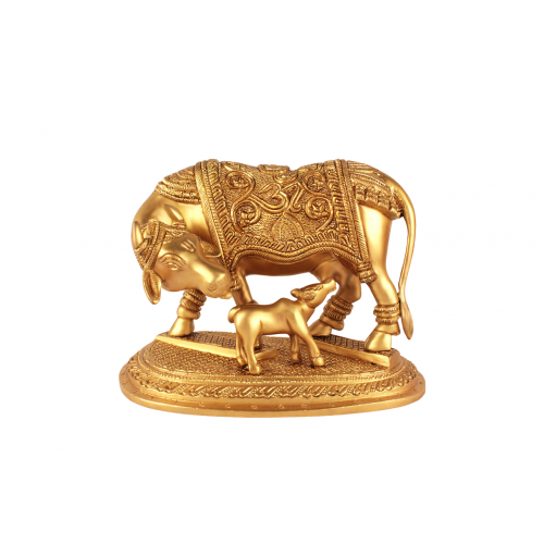 Gau Mata in Brass - iv