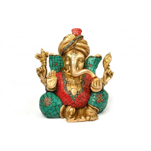 turban-ganesha-with-stone-work