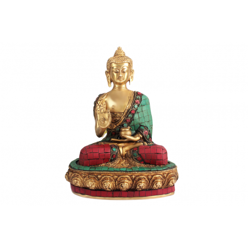Buddha Statue with Stone Decoration - iii