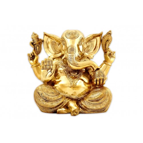 Ganesha Idol in Brass - vi