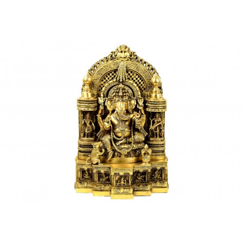 Exquisite Riddhi Siddhi Ganesh Idol