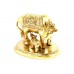 Gaumata with Calf in Brass - v