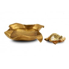 Gemstone Kurma with Brass Designer Bowl