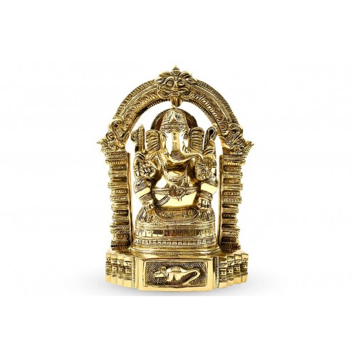 Mahodara Ganesha in Brass